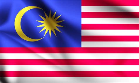 malaysia flag 3d